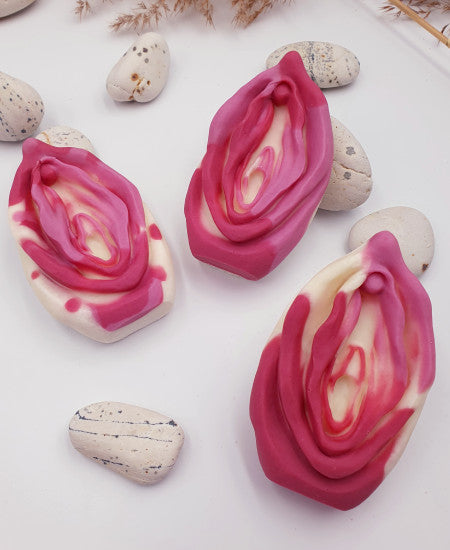 Seifen in Vulva Form rosa-pink
